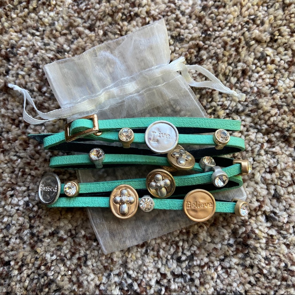 Tiffany Blue Leather bracelet